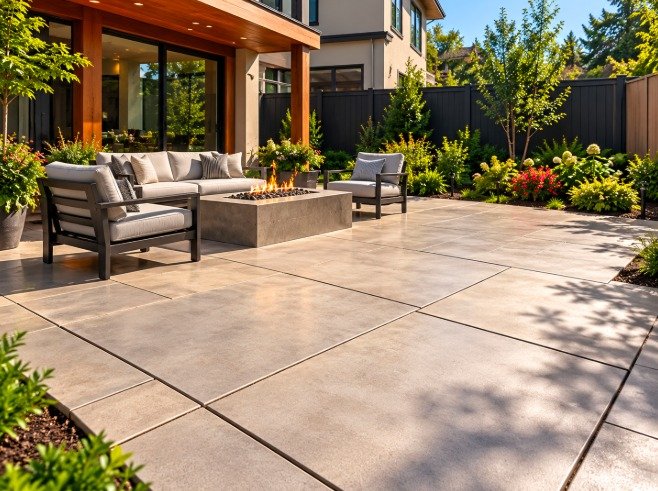 Concrete Patio in Los Angeles by LA Max Concrete