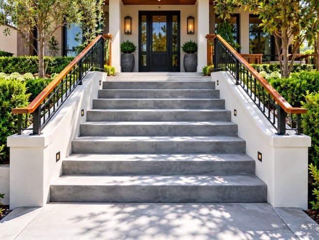 Steps, Stairs & Entryways in Los Angeles by LA Max Concrete