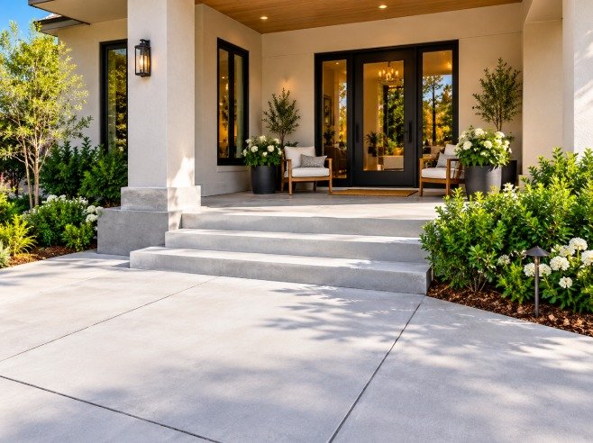 Porch & Outdoor Concrete in Los Angeles by LA Max Concrete
